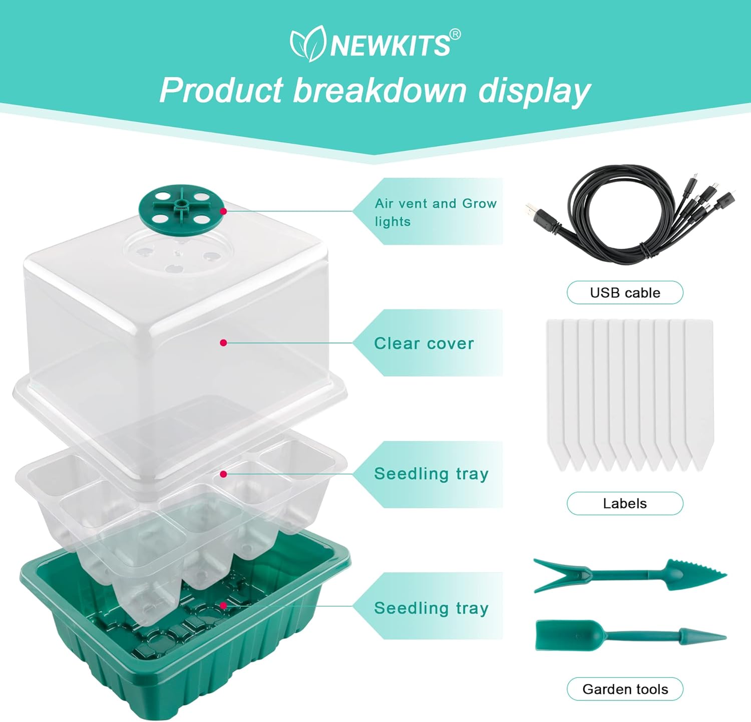 Seed Starter Tray with Grow Li - Humidity Dome Kit avaliação e preço