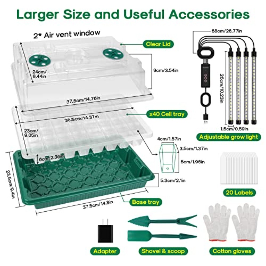 Seed Starter Tray with Grow Li - Humidity Dome Kit avaliação e preço