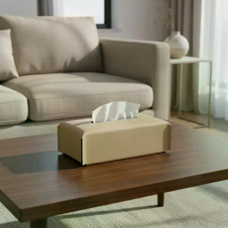 Luxury Tissue Box Leather Napk - Agar Tissue Culture avaliação e preço