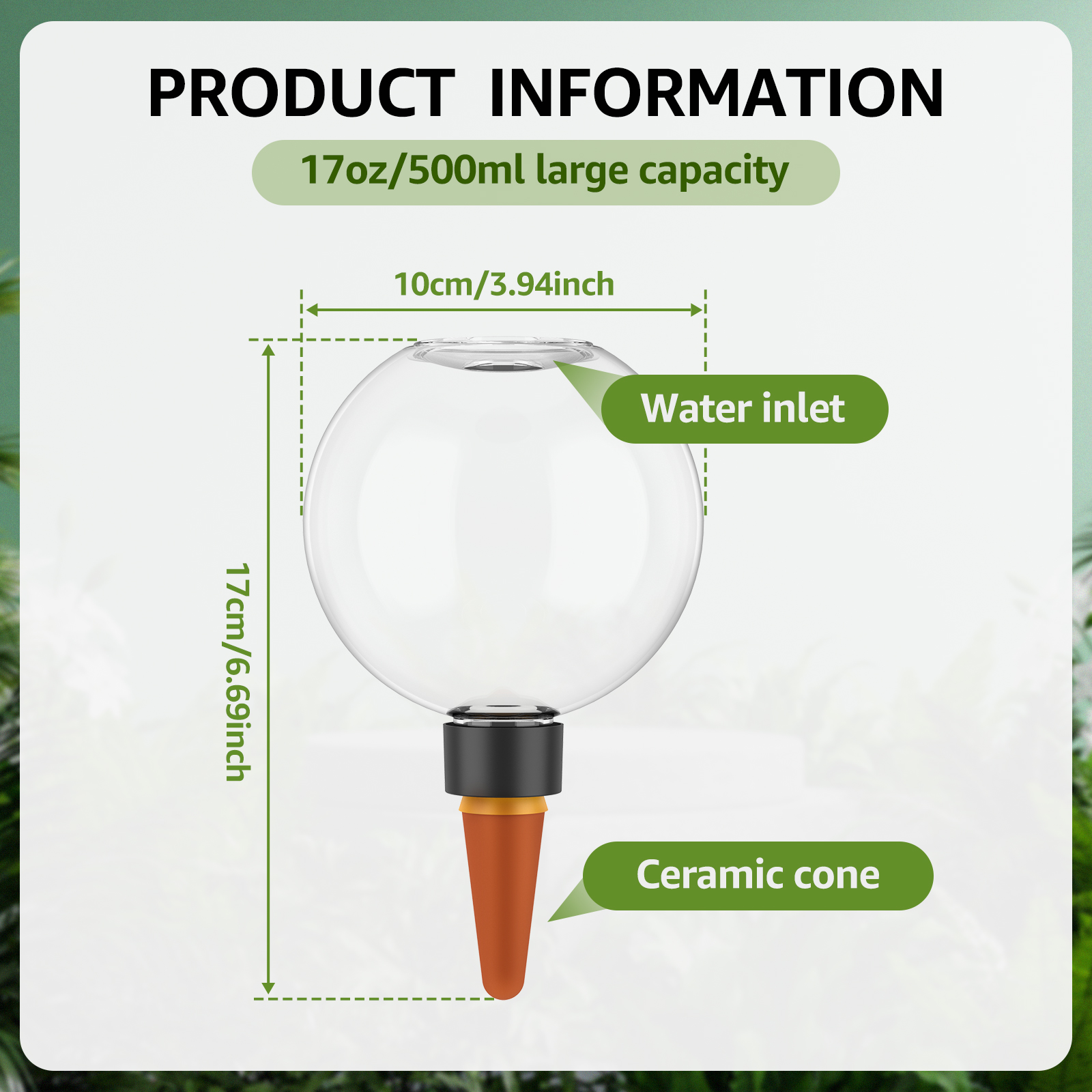 2/4Pcs 500ML Automatic Drip Ir - Self Watering Insert avaliação e preço