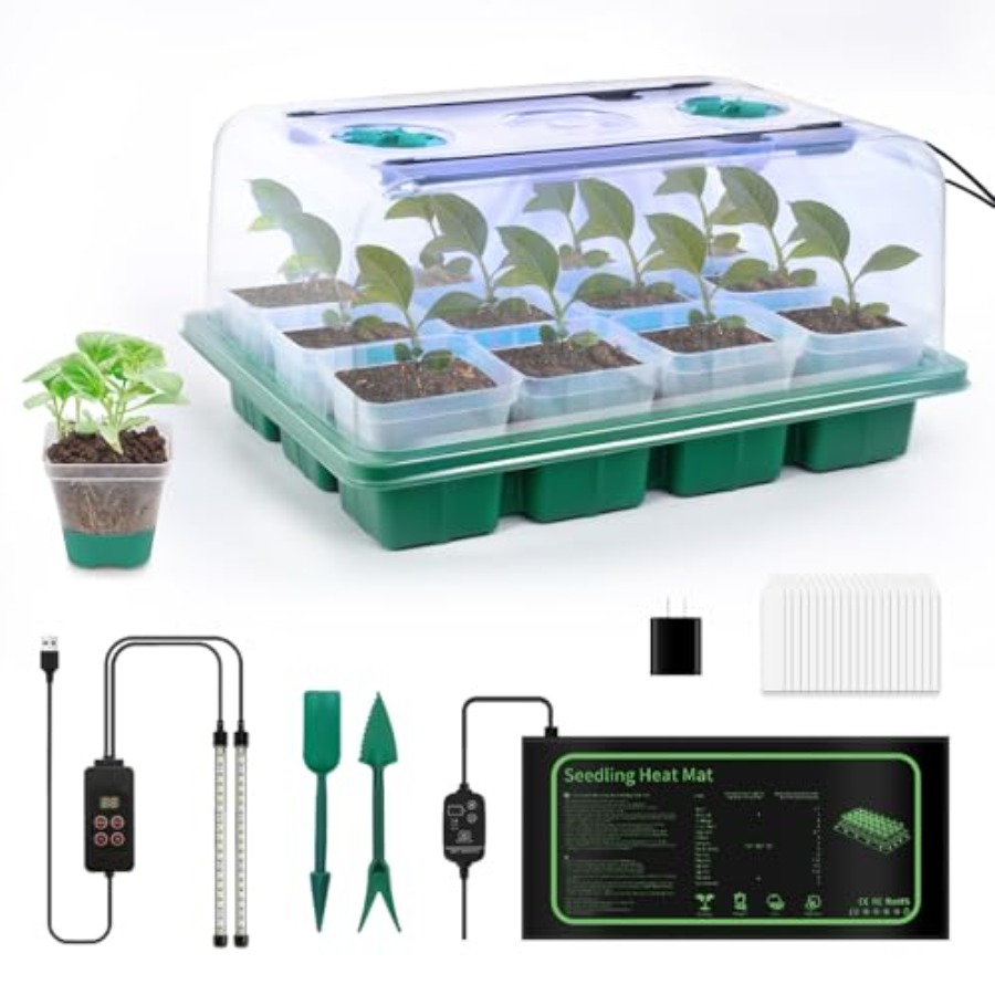 Seed Starter Kit with Grow Lig - Humidity Dome Kit avaliação e preço