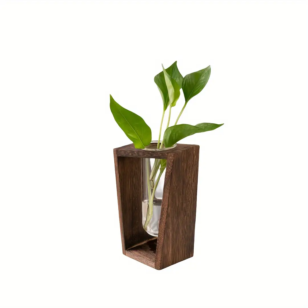 Modern Wood Propagation Vase - - Propagation Station Vase avaliação e preço