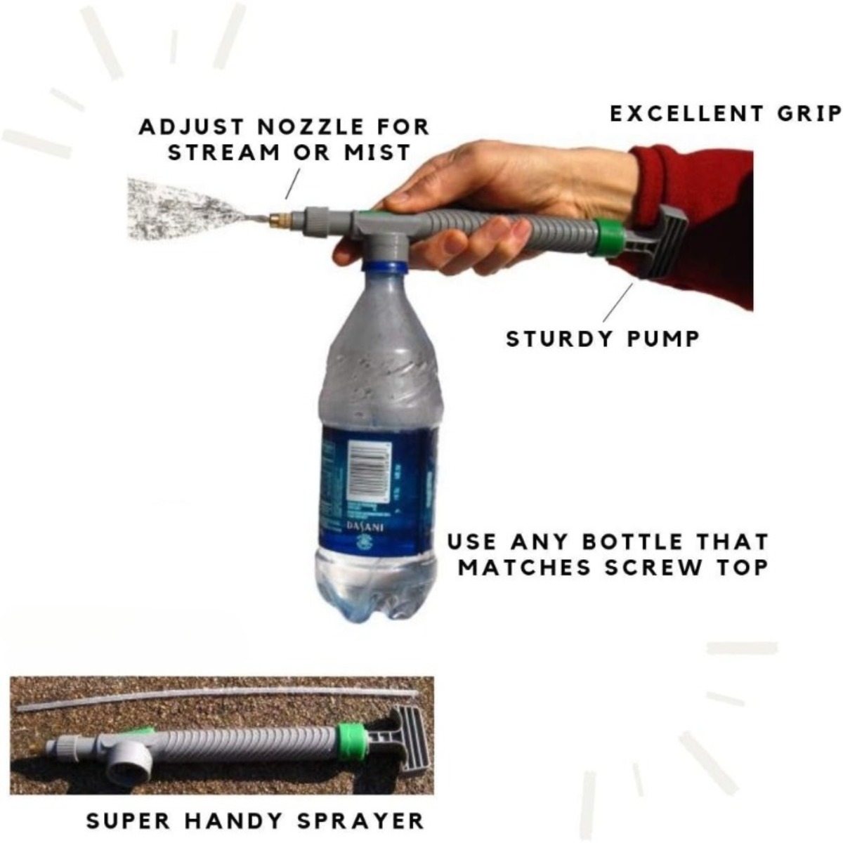 1PC Adjustable Nozzle Multi-Fu - Misting Bottle Fine avaliação e preço