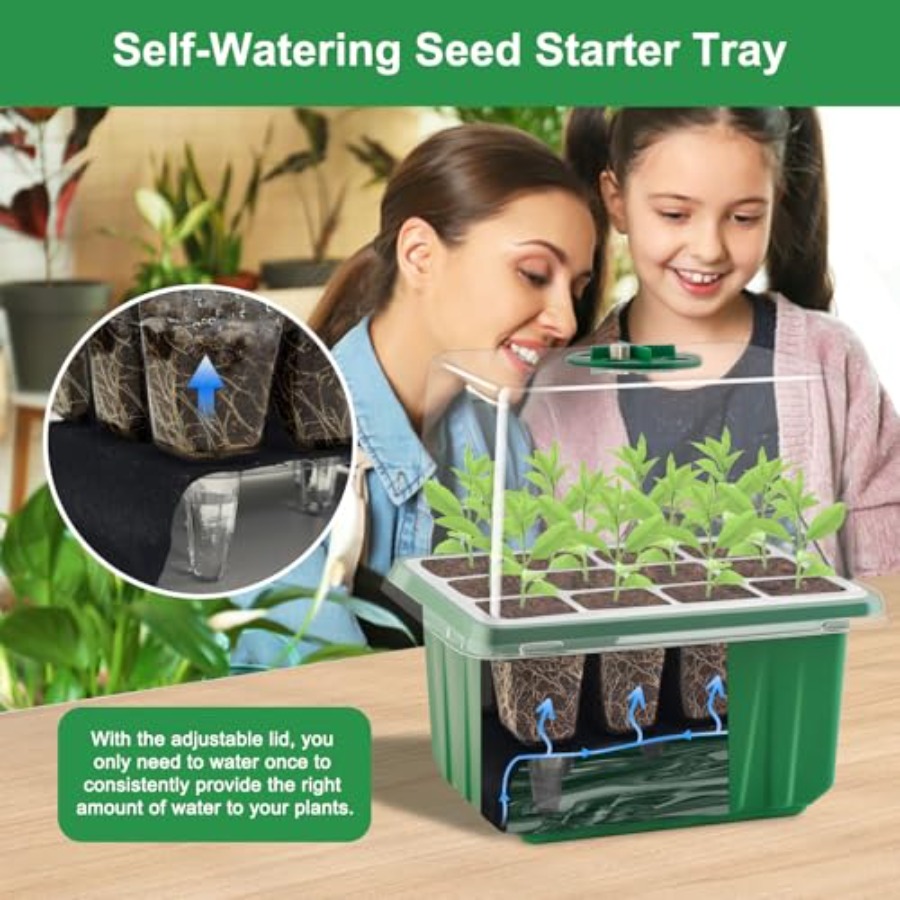 Seed Starter Tray with Light 6 - Humidity Dome Kit avaliação e preço