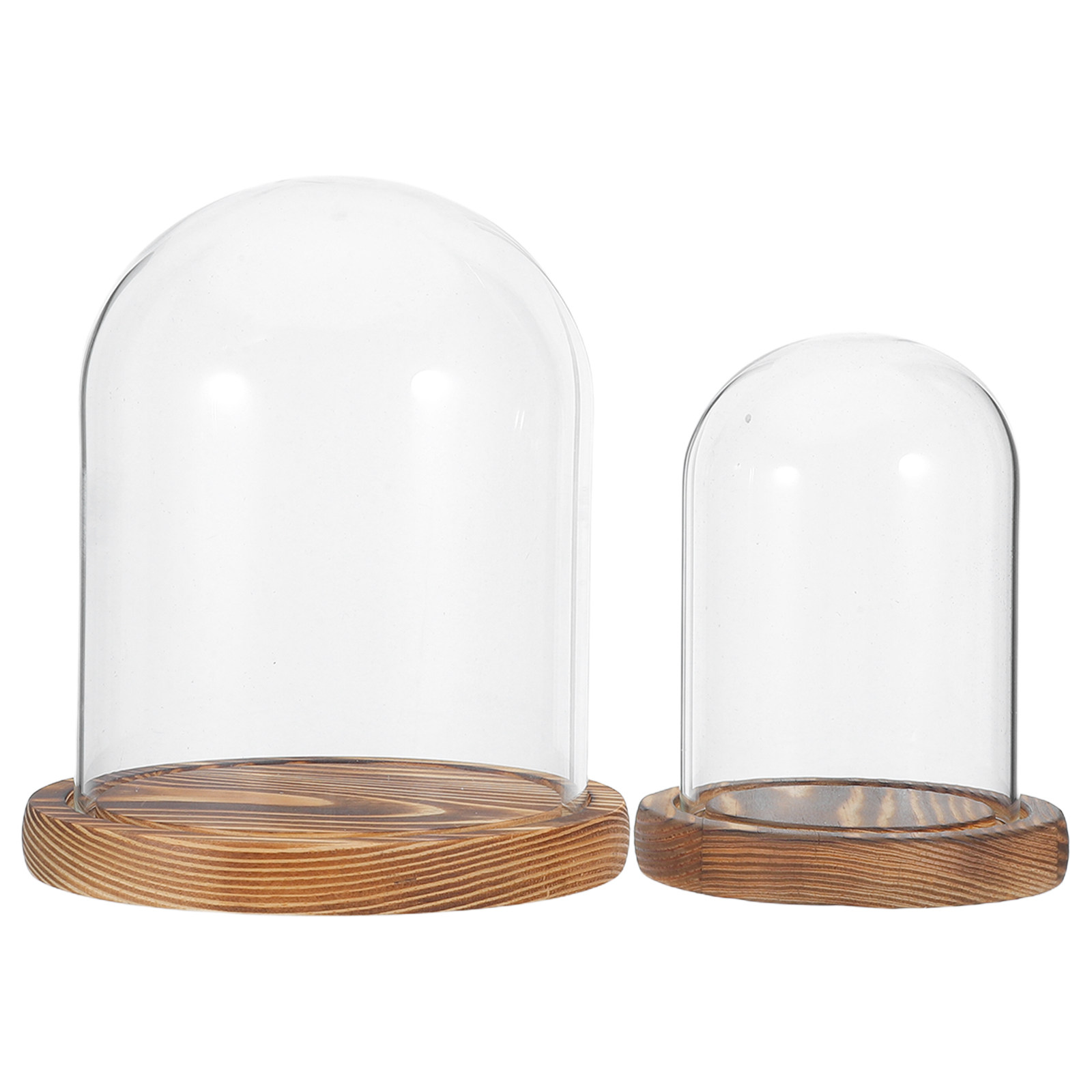 2Sets Clear Glass Display Dome - Plastic Dome Clear avaliação e preço