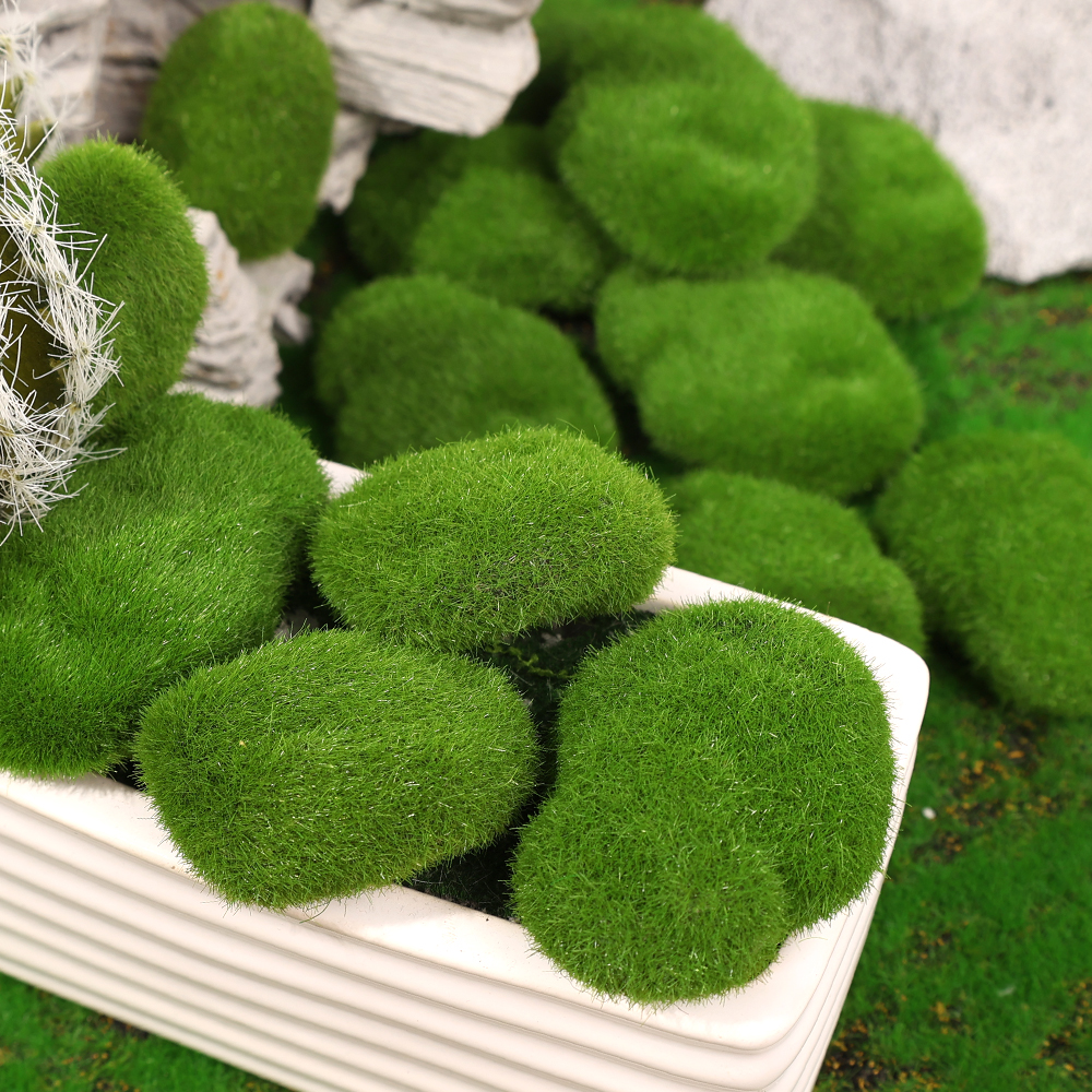 Artificial Green Moss Stones f - Sphagnum Moss Dry avaliação e preço