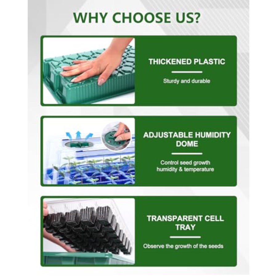 Seed Starter Kit with Grow Lig - Humidity Dome Kit avaliação e preço