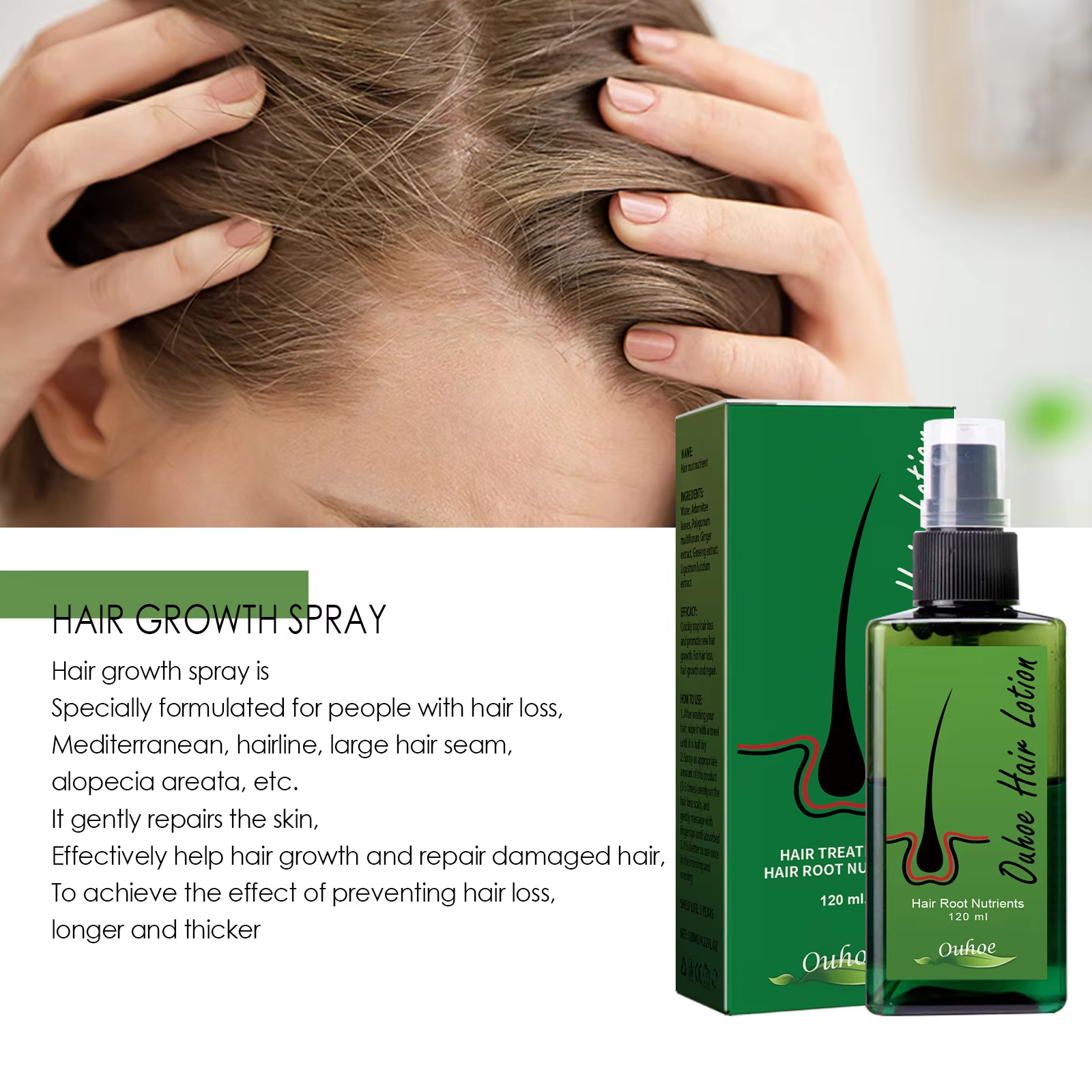 Hair Growth Spray Anti Hair Lo - Root Stimulator Liquid avaliação e preço