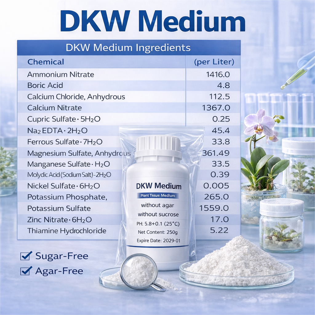 DKW Medium Plant Tissue Cultur - Agar Tissue Culture avaliação e preço