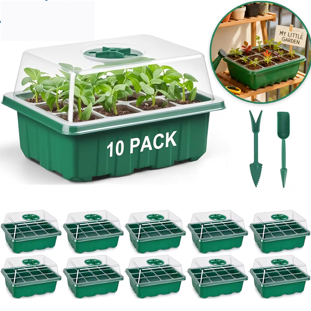 3Pcs Seed Starter Tray Mini Gr - Humidity Dome Kit avaliação e preço