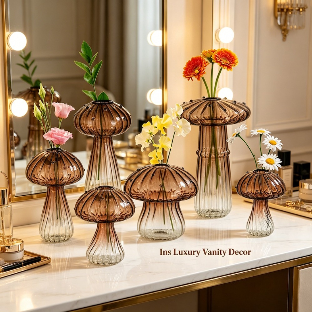 Mushroom‑Design Fluted Glass P - Propagation Station Vase avaliação e preço