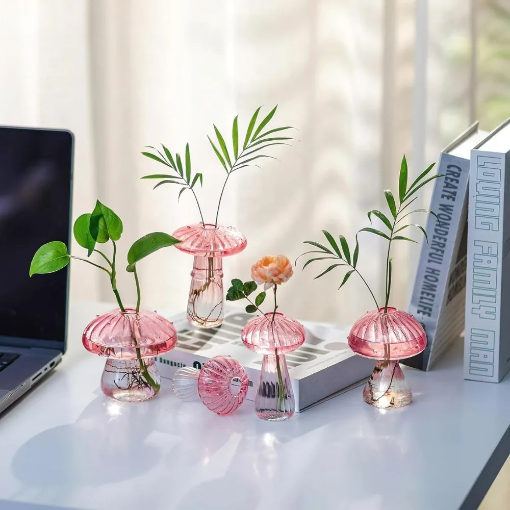 Mushroom‑Design Fluted Glass P - Propagation Station Vase avaliação e preço
