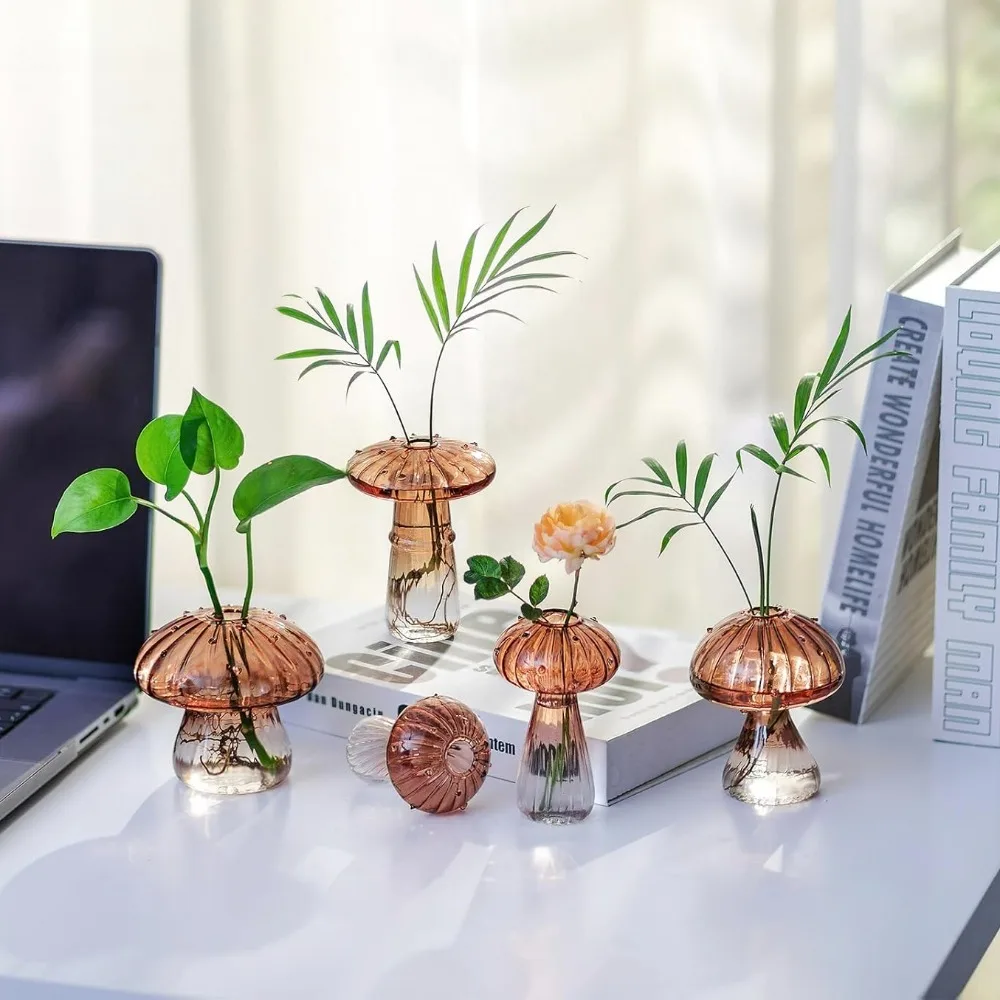 Mushroom‑Design Fluted Glass P - Propagation Station Vase avaliação e preço