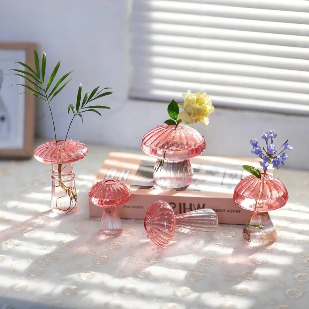 Mushroom‑Design Fluted Glass P - Propagation Station Vase avaliação e preço