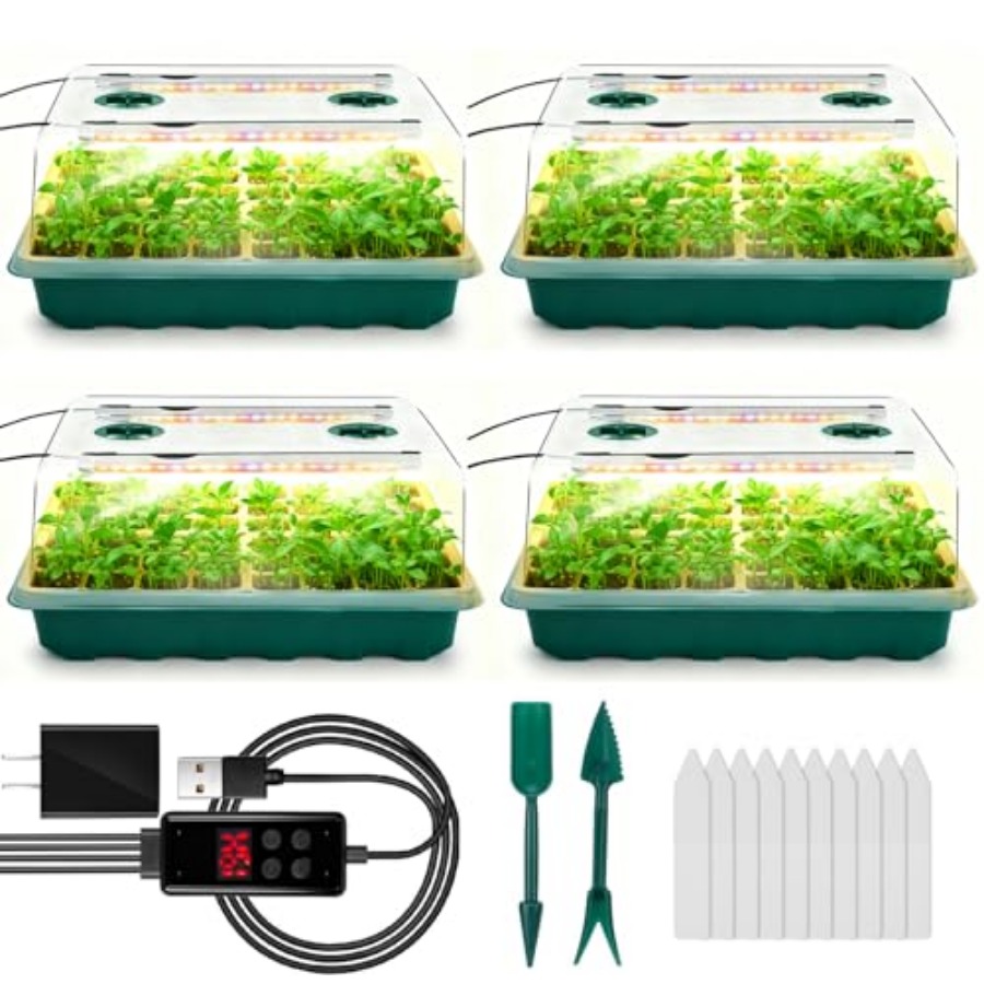 Seed Starter Tray with Grow Li - Humidity Dome Kit avaliação e preço