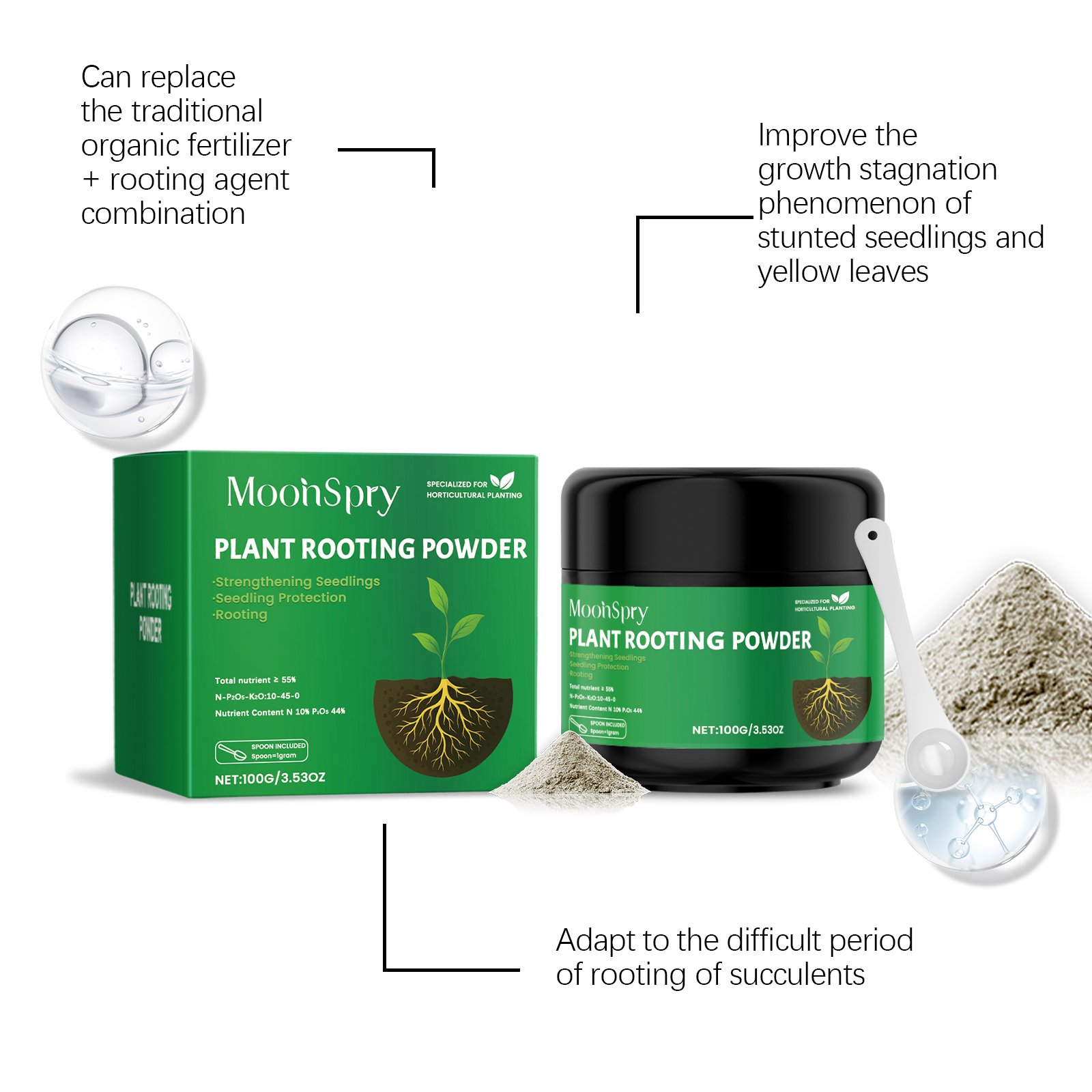 100g Plant Rooting Powder for  - Rooting Hormone Powder avaliação e preço