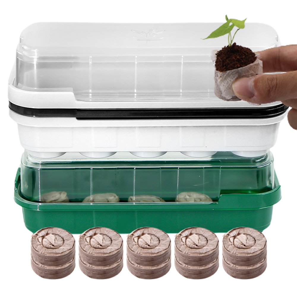 10 Cells Seedling Trays Germin - Peat Pellet Tray avaliação e preço
