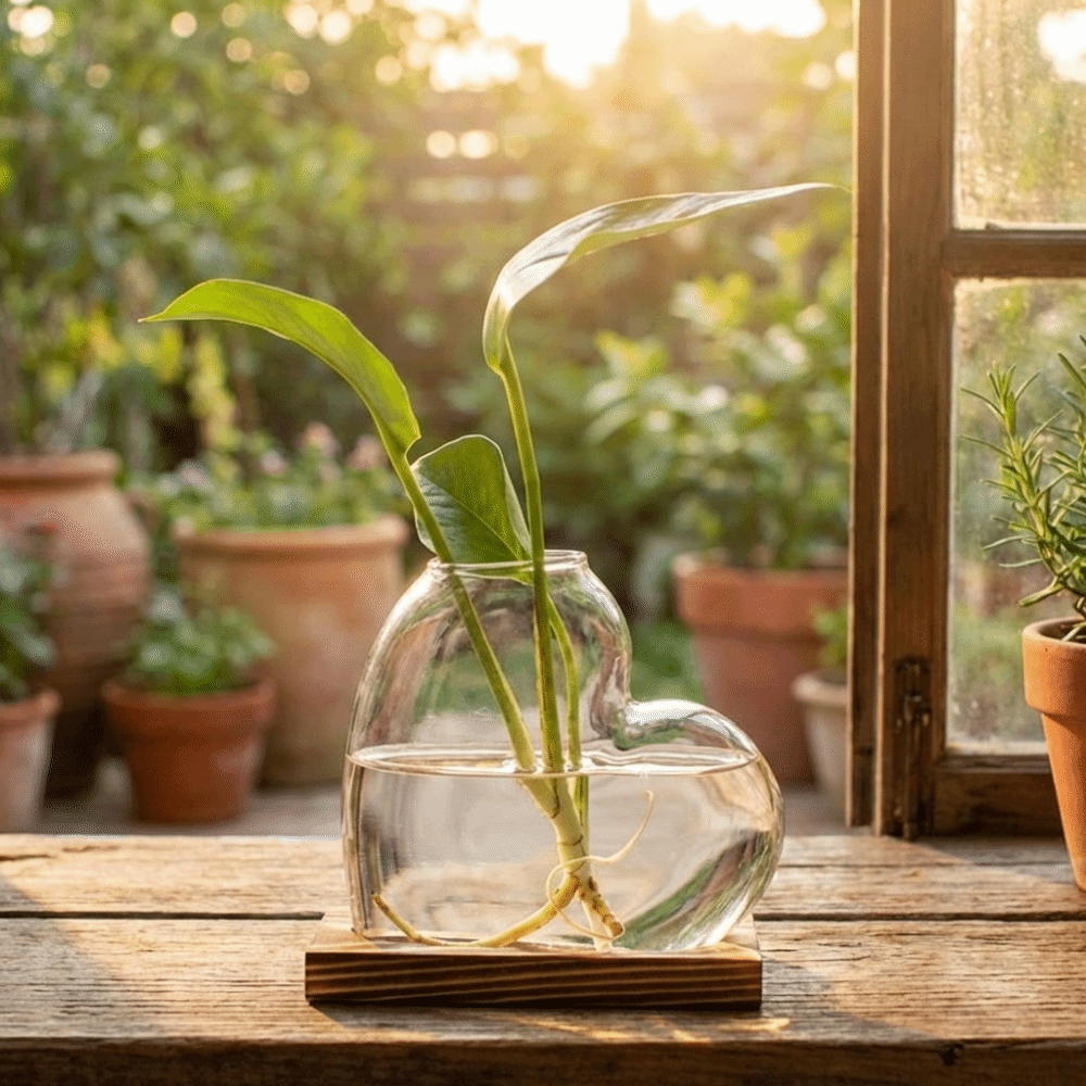 Transparent Hydroponic Glass V - Propagation Station Vase avaliação e preço