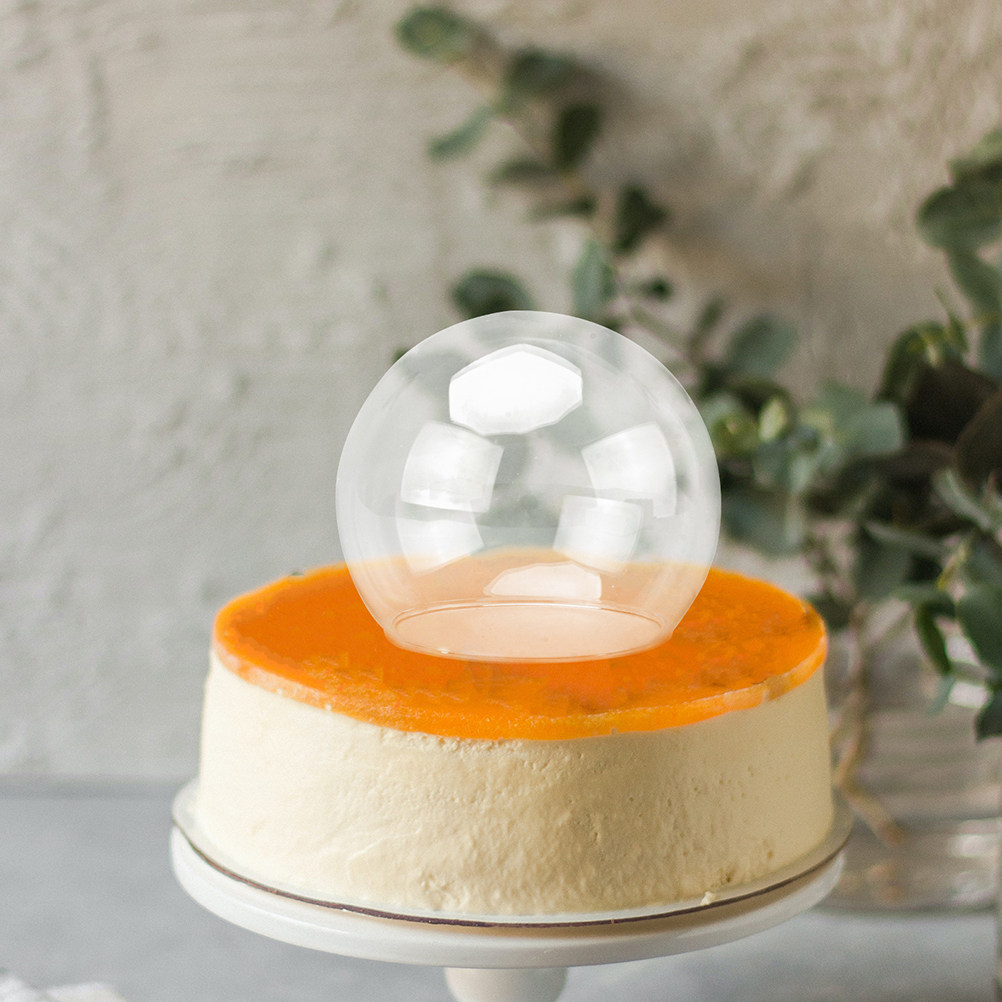 2Pcs Clear Glass Dome Display  - Plastic Dome Clear avaliação e preço