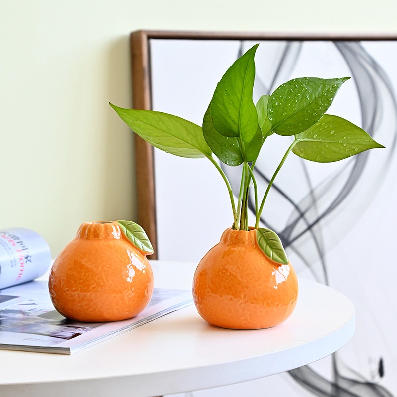Orange Fruit Shaped Flower Vas - Propagation Station Vase avaliação e preço
