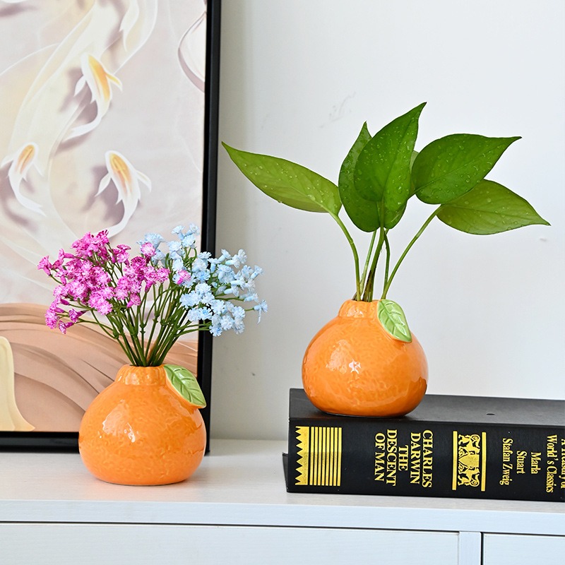 Orange Fruit Shaped Flower Vas - Propagation Station Vase avaliação e preço